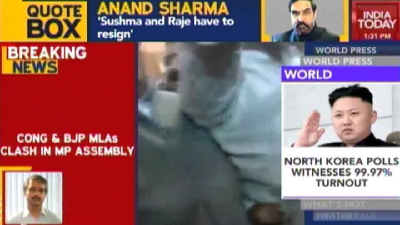 Ruckus in MP Assembly, BJP And Cong Members Clash Over Vyapam