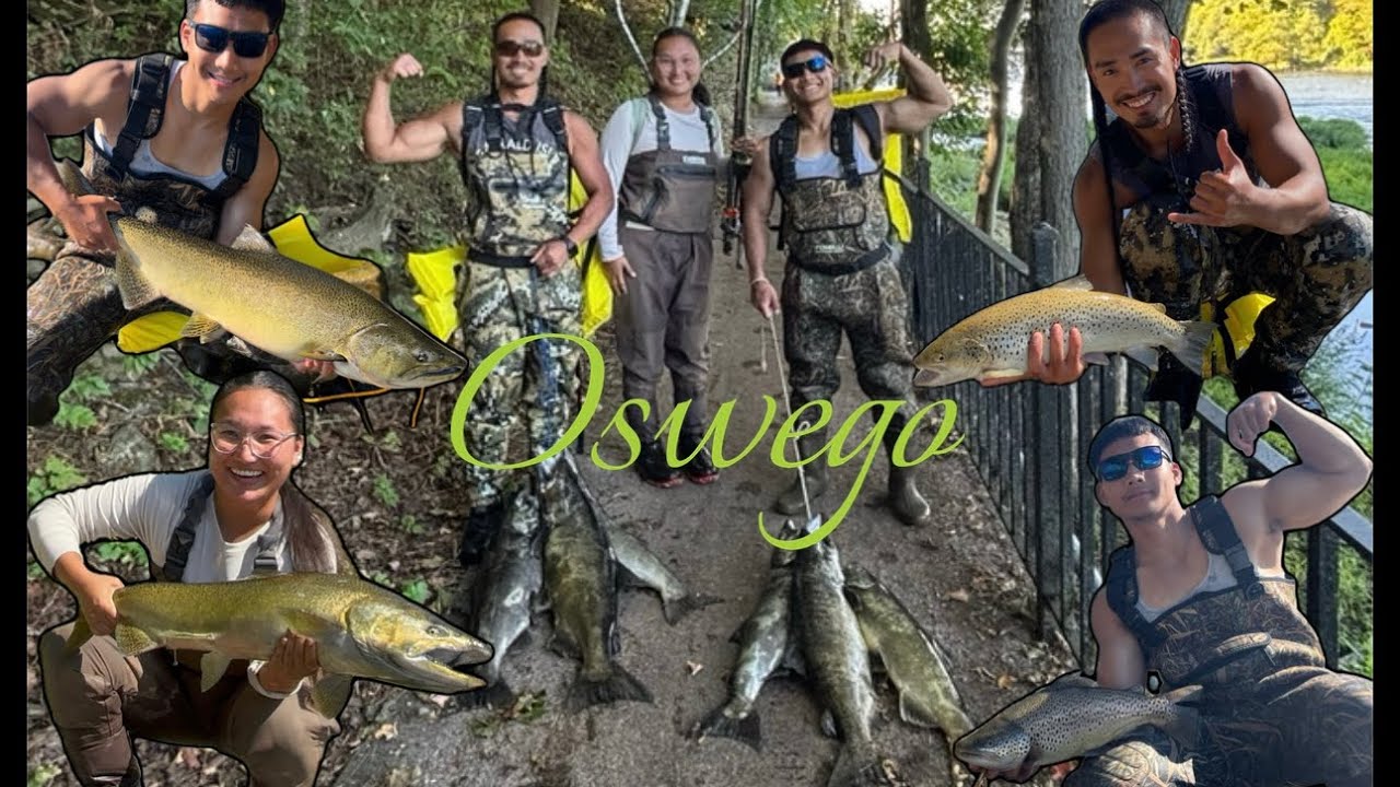 SALMON FISHING OSWEGO RIVER { September 12 2025}