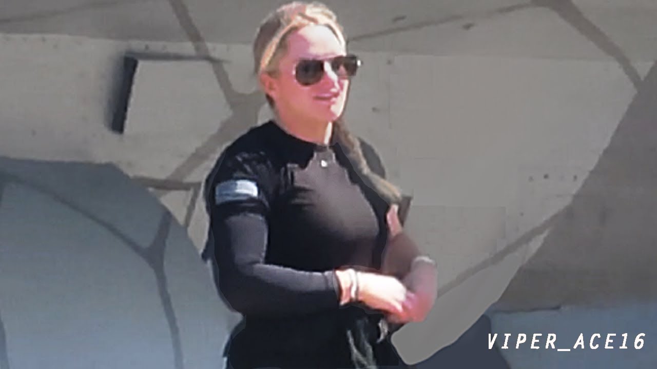 Most Beautiful Lady F-16 Pilot! Aimee 