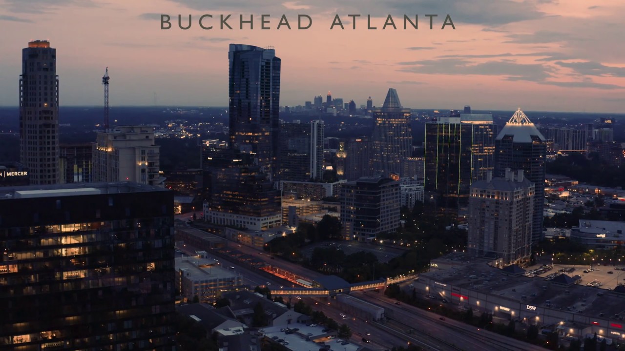 Buckhead Atlanta Georgia 4K Aerial Drone Footage Mavic Pro 2 DLog-M