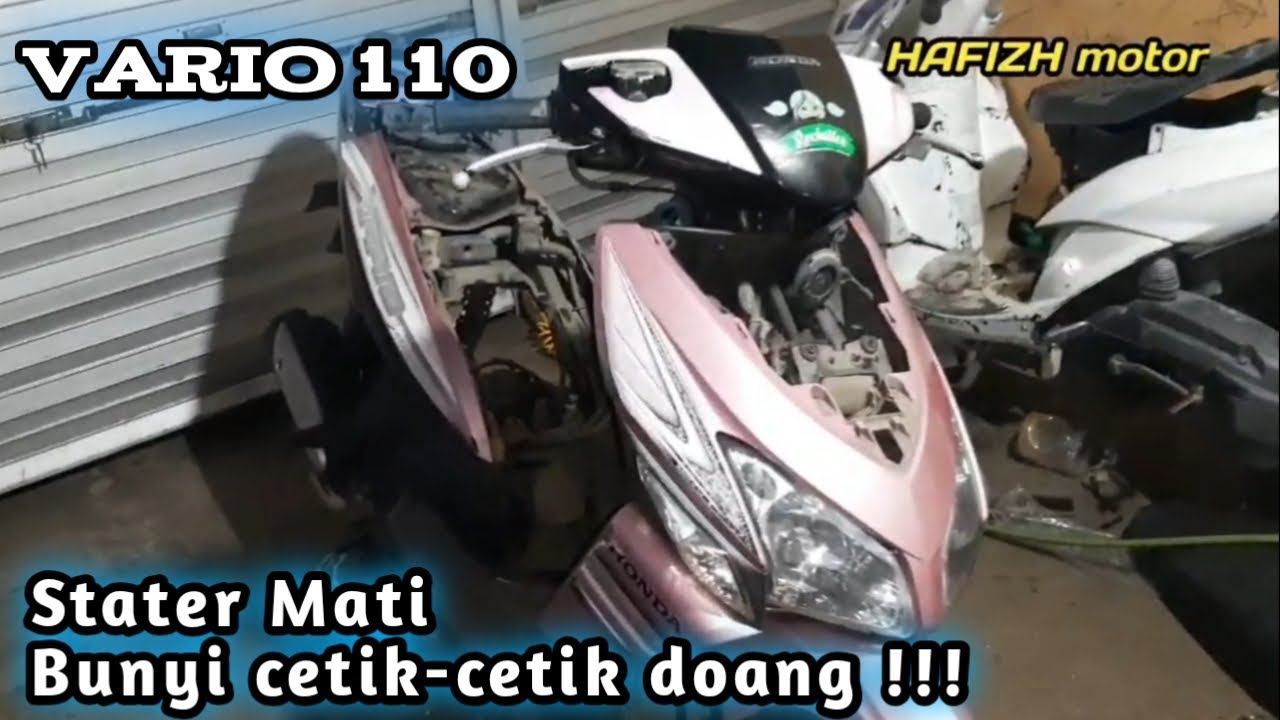 Stater vario 110 mati, Bunyi cetik-cetik doang
