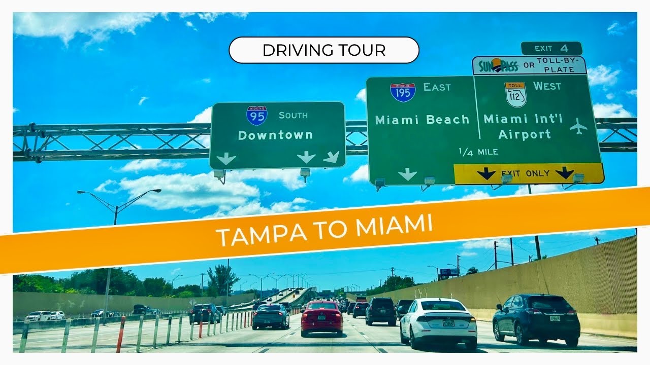 Driving From Tampa to Miami Beach: A Scenic Road Trip Across Florida [4K]