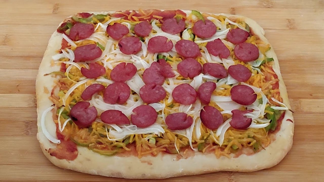 【美国生活】自己做披萨饼，不好看，但好吃  Self-Making Pizza