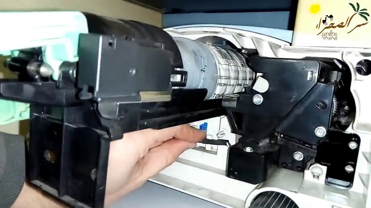 RICOH MP 161 ,171,1515,201 laser glass clean تنظيف شريحة ليزر ومشكلة الخطوط فى ريكو