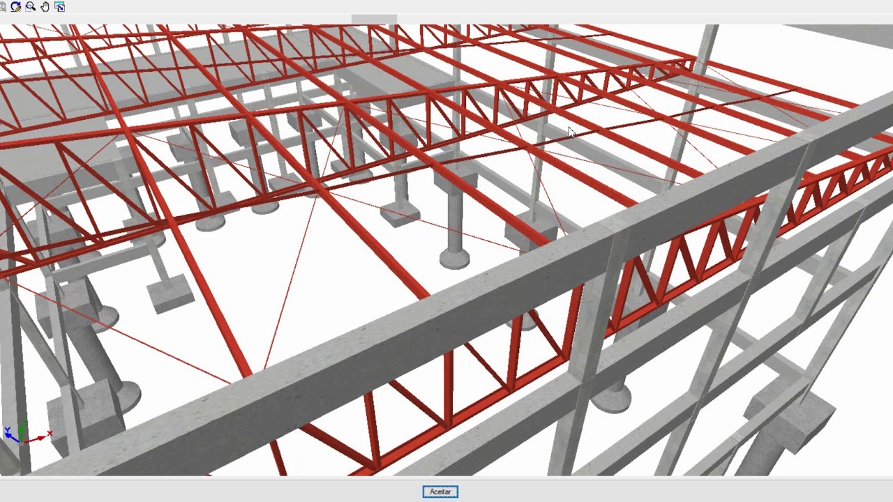 Curso estrutura de concreto armado com cobertura metálica
