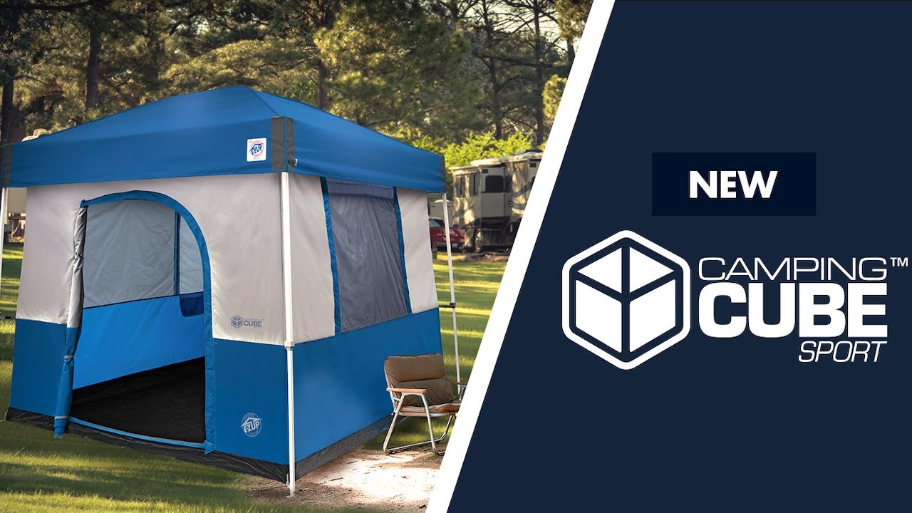 E-Z UP&reg; Camping Cube&trade; Sport + Vista/Sierra Canopy Tent