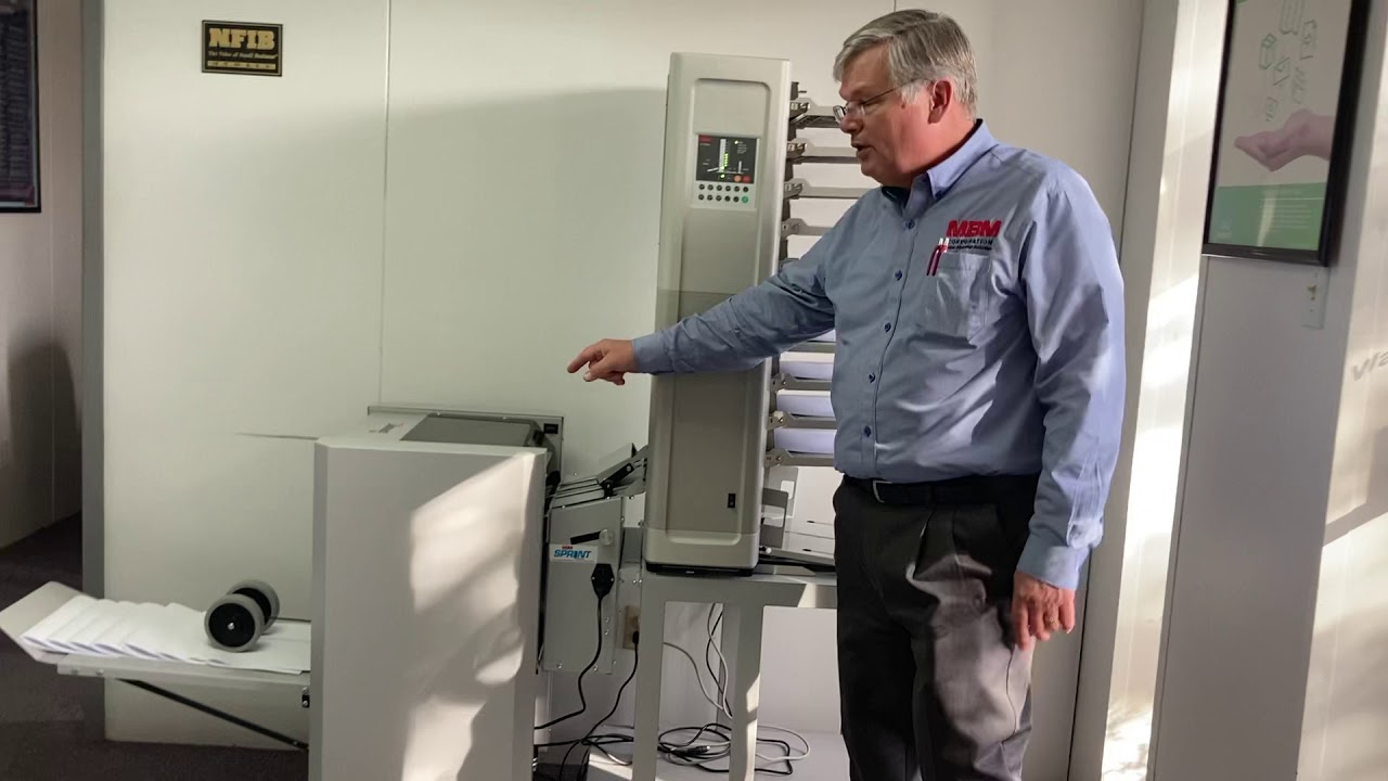FC 10 Collator feeding Sprint 3000 Booklet Maker