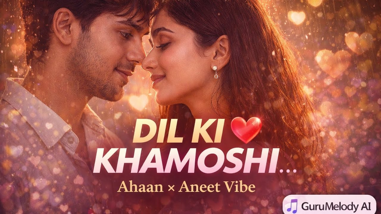 Dil ki khamoshi | Romantic Love Song 2026 | Ahaan x Aneet Inspired | Guru melody ai 