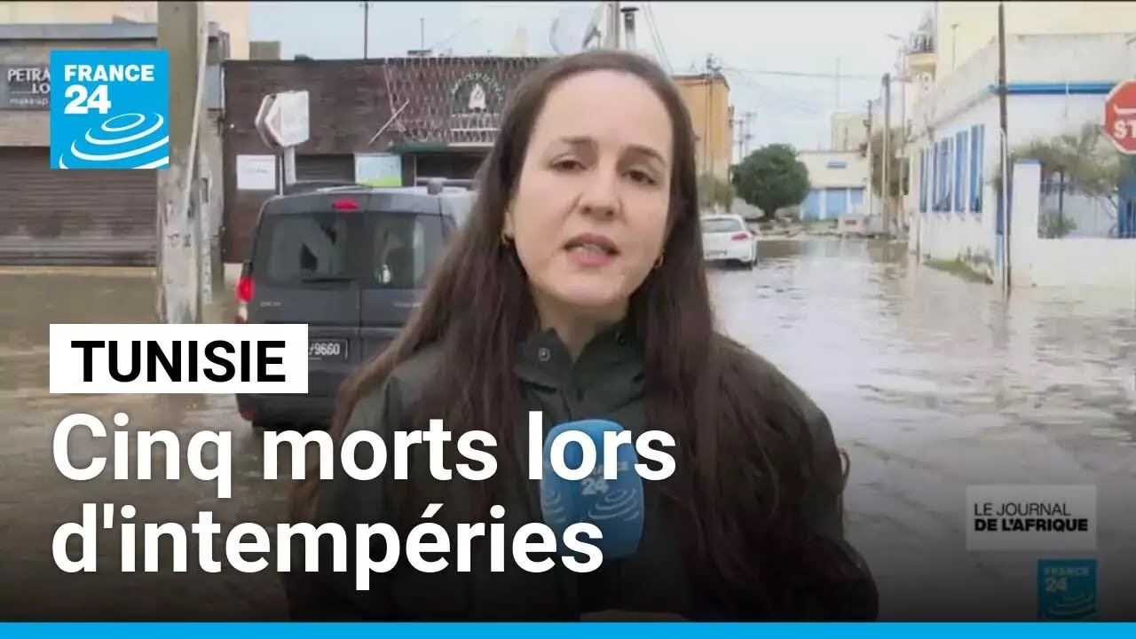 Intemp&eacute;ries en Tunisie : cinq morts et quatre p&ecirc;cheurs port&eacute;s disparus &bull; FRANCE 24