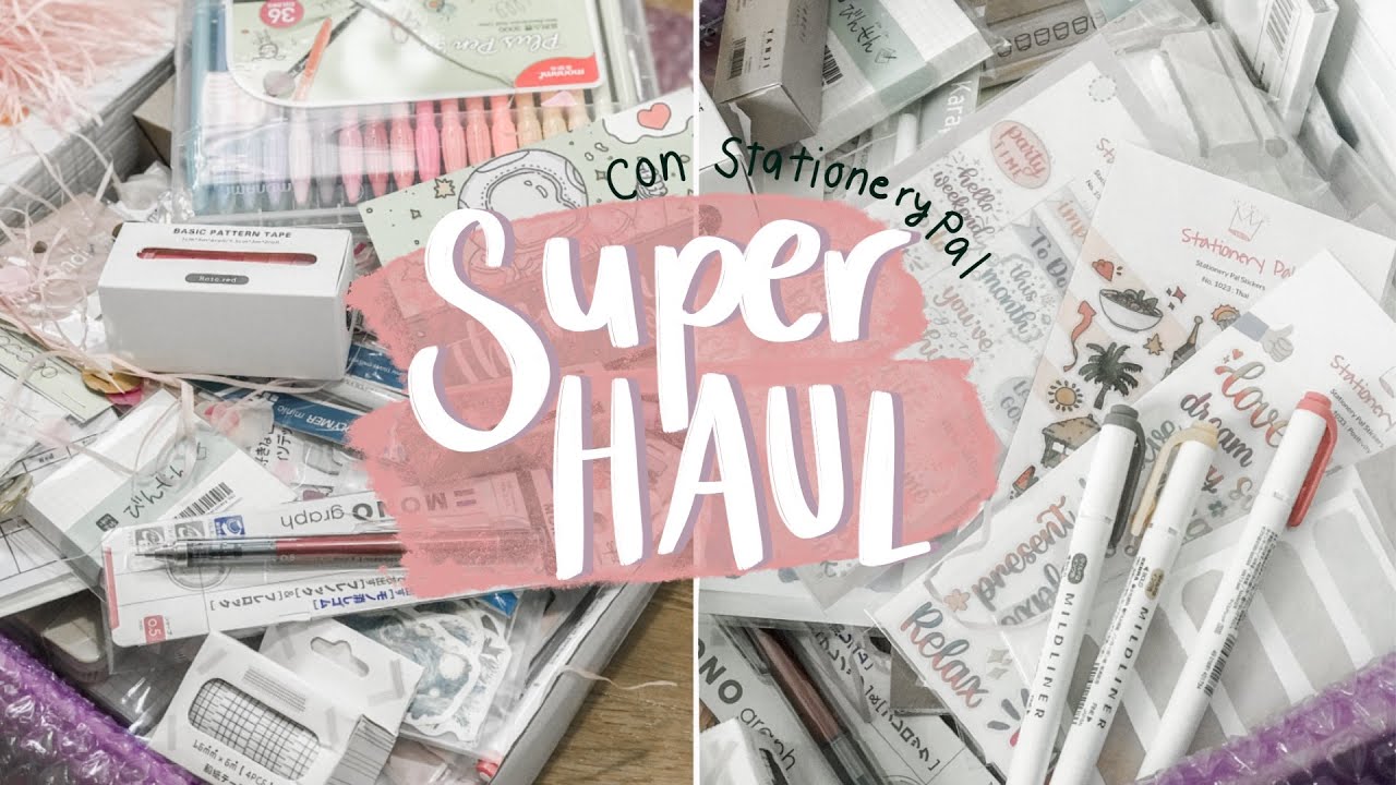 SUPER HAUL: unboxing de material escolar bonito!! Bullet journal, muchas pegatinas con StationeryPal