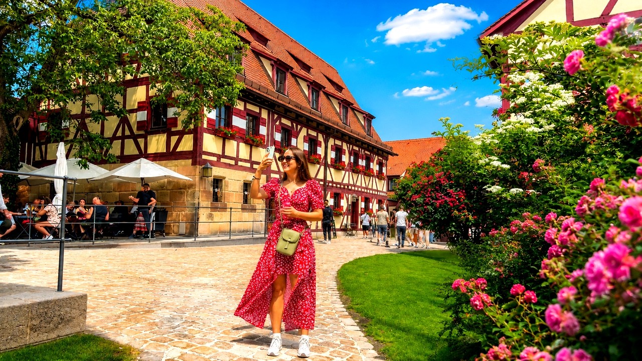 One of Germany&rsquo;s Prettiest Cities in Summer | Nuremberg 4K Walking Tour