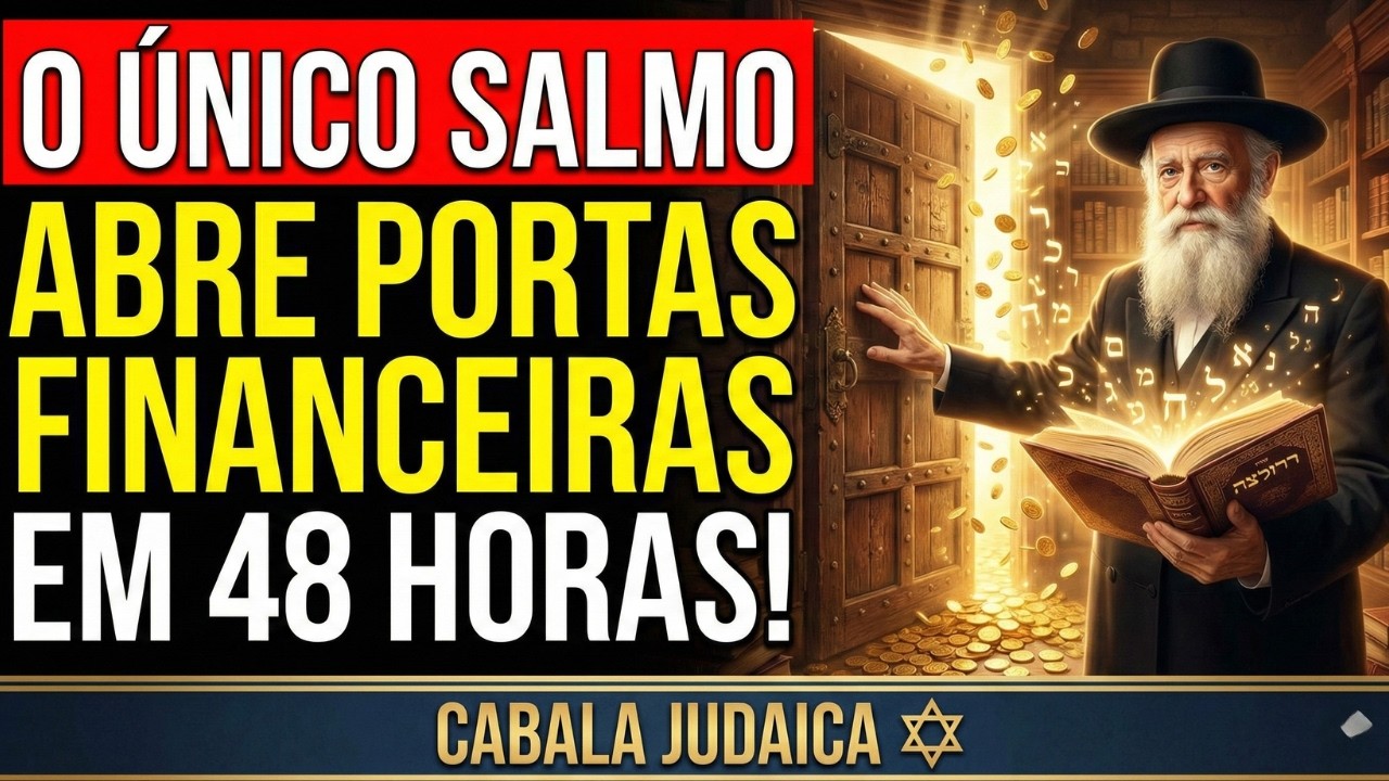 🔴O ÚNICO Salmo que abre portas financeiras BLOQUEADAS em 48 horas | Cabala Judaica