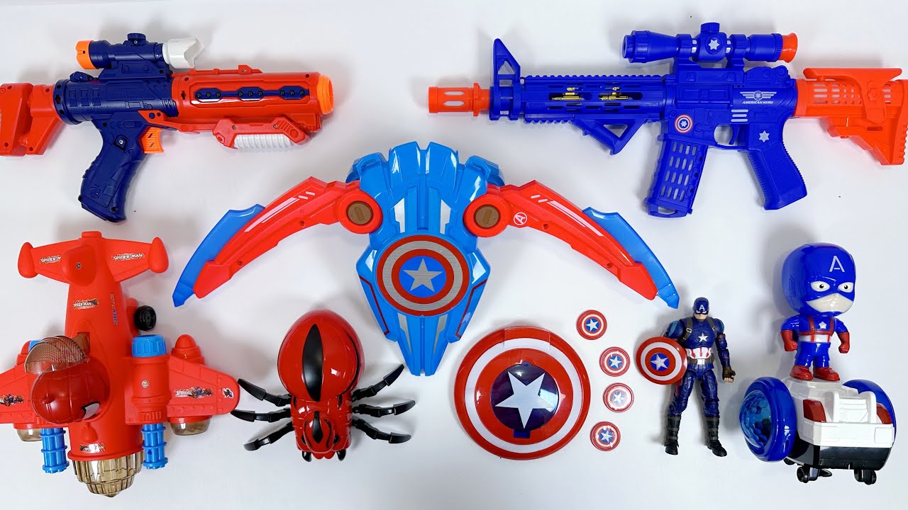 Marvel Spider-Man series unbox,popular Spider-Man action dolls,Spider-Man popular electric toy gun