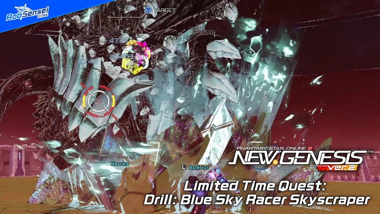 【Phantasy Star Online 2: New Genesis】Drill: Blue Sky Racer Skyscraper
