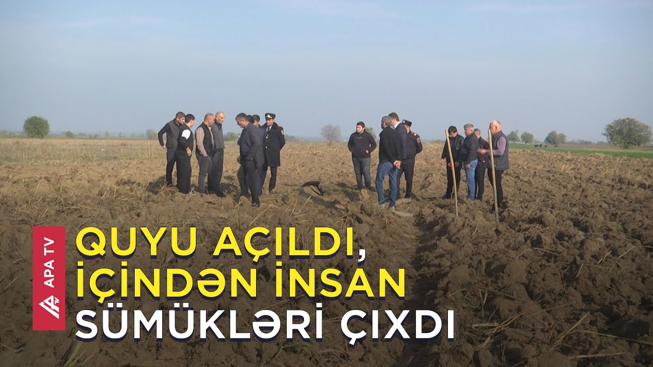 Ağdamda əkin şumlayan kənd sakini qəbir tapdı - APA TV