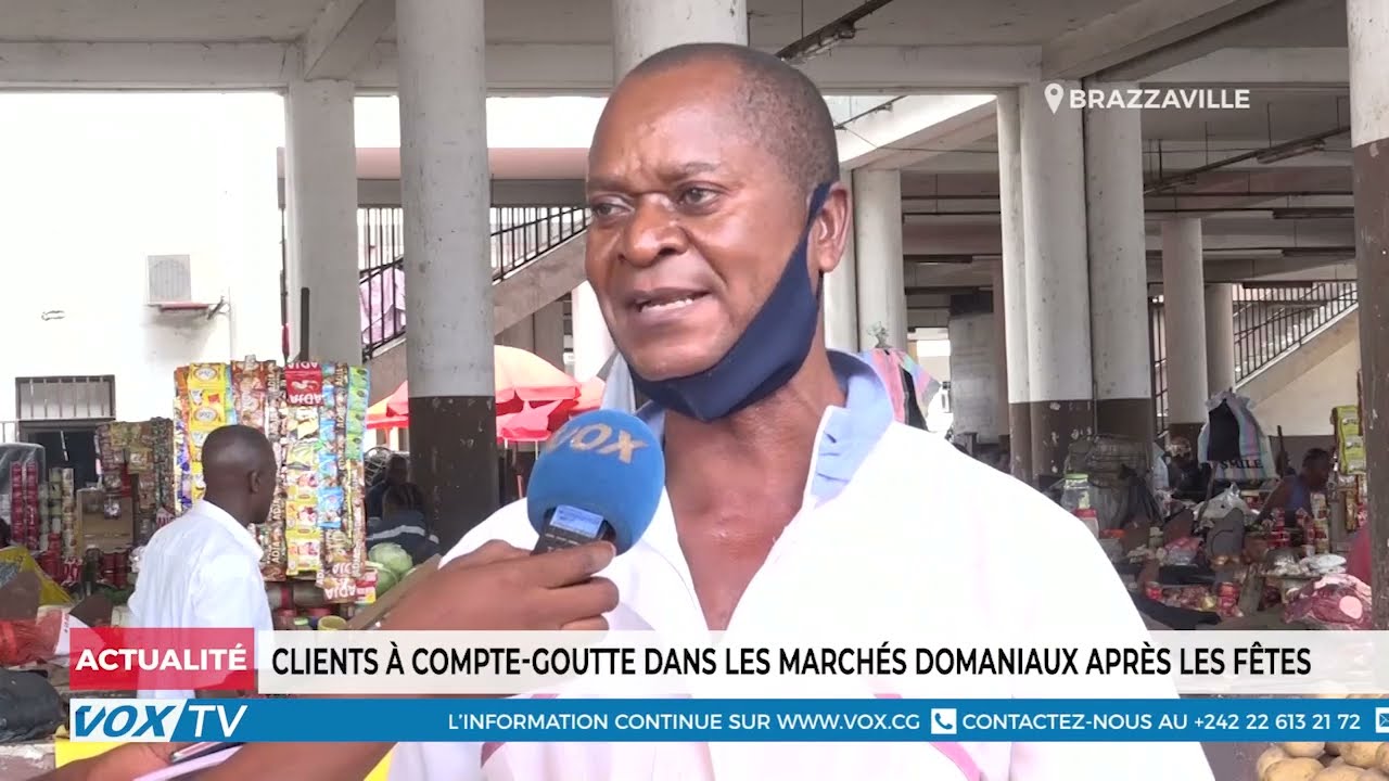 Clients &agrave; compte goutte dans les march&eacute;s domaniaux apr&egrave;s les f&ecirc;tes