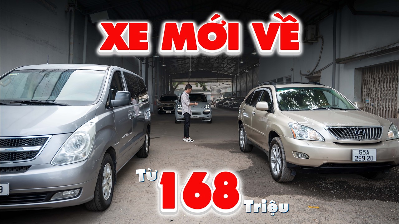 XE MỚI VỀ: Từ xe cỏ 168tr đến xe sang RX350, PORSCHE – Toàn hàng tuyển máy êm ru