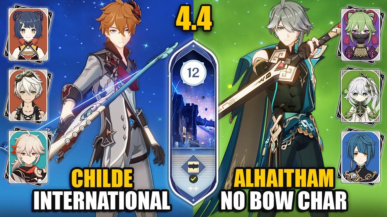F2P C0 Childe International & C0 Alhaitham Hyperbloom | Spiral Abyss 4.4 Floor 12 | Genshin Impact