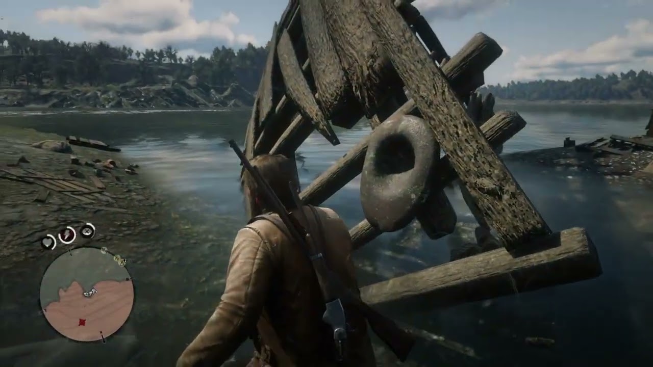 Red Dead Redemption 2 затонувший корабль