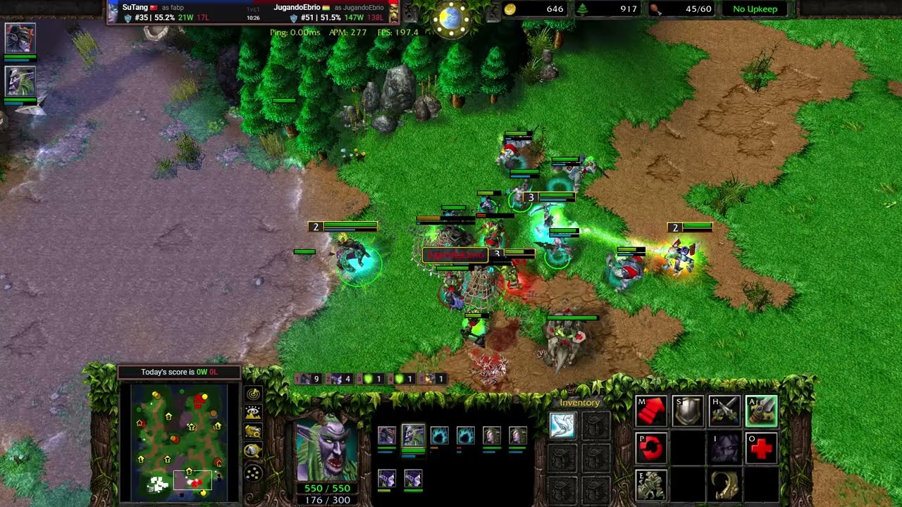 【压建筑不错的南美老对手 中间的黑胖得来全不费工夫】Warcraft III 1v1 vs 🇧🇴Orc MMR 1745 W3C 2.0.4 魔兽争霸III：重制版
