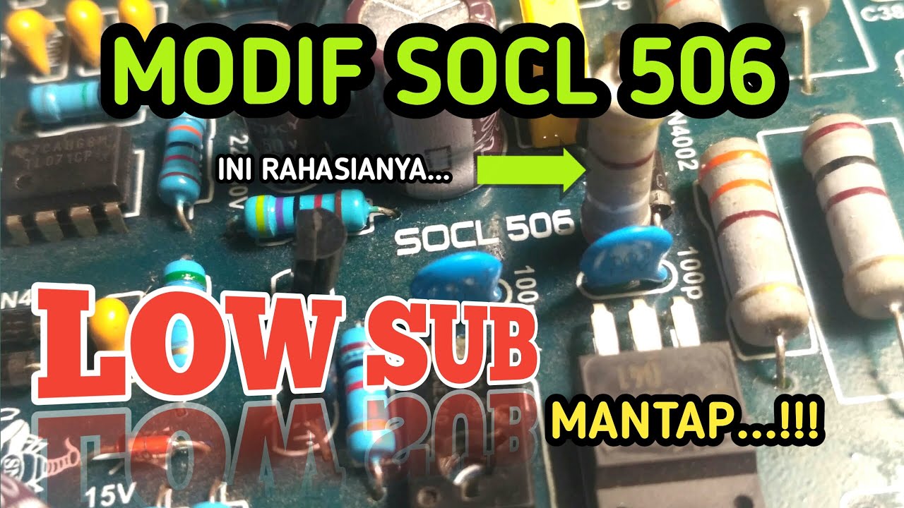 Как изменить низкочастотный сабвуфер и драйвер сабвуфера socl 506