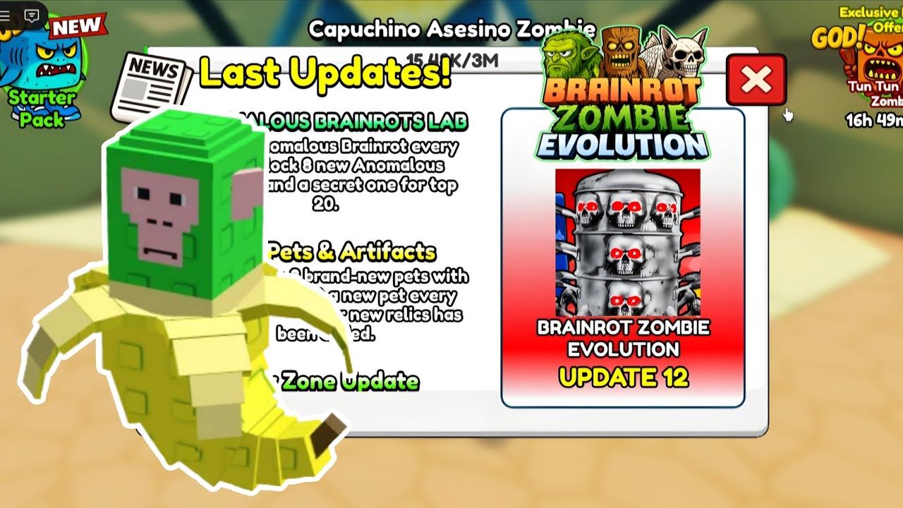 Anomalous and halloween update brainrot zombie evolution