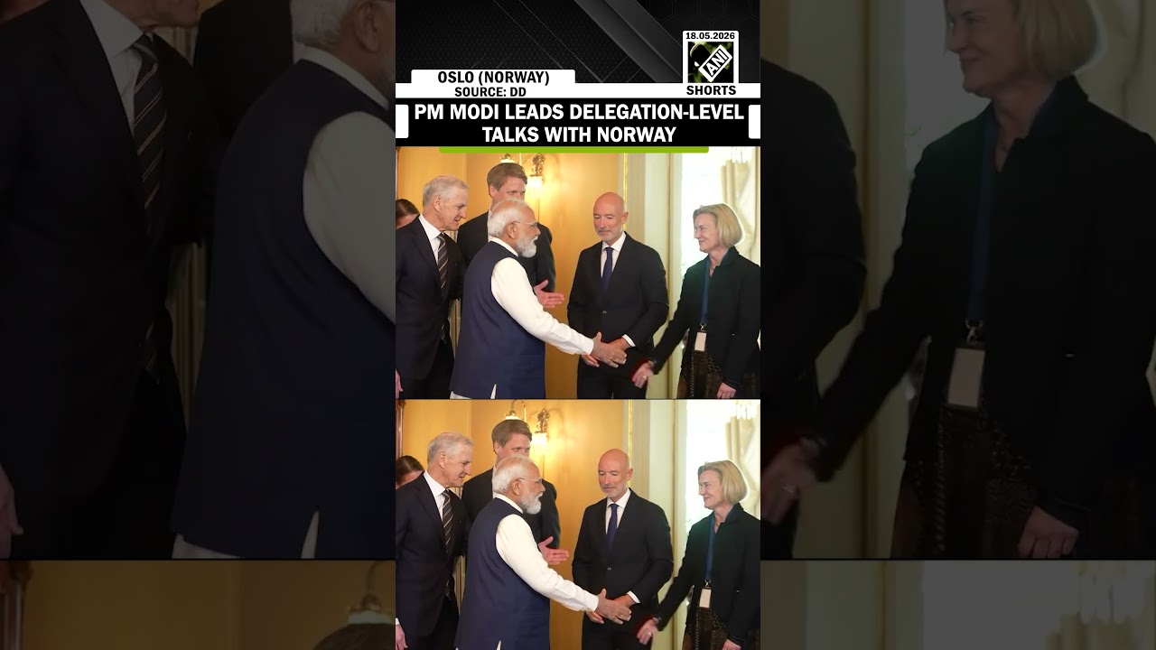 PM Modi leads Delegation-level talks with Norway's PM Jonas Gahr St&oslash;re in Oslo
