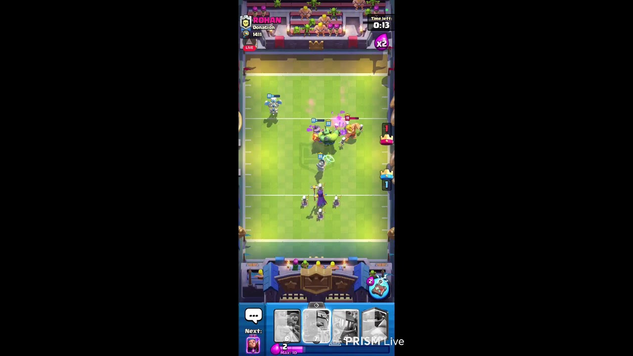 CLASH ROYALE LIVE  ⚔️ TOUCH DOWN TROPHY 🏆 PUSHING 💪