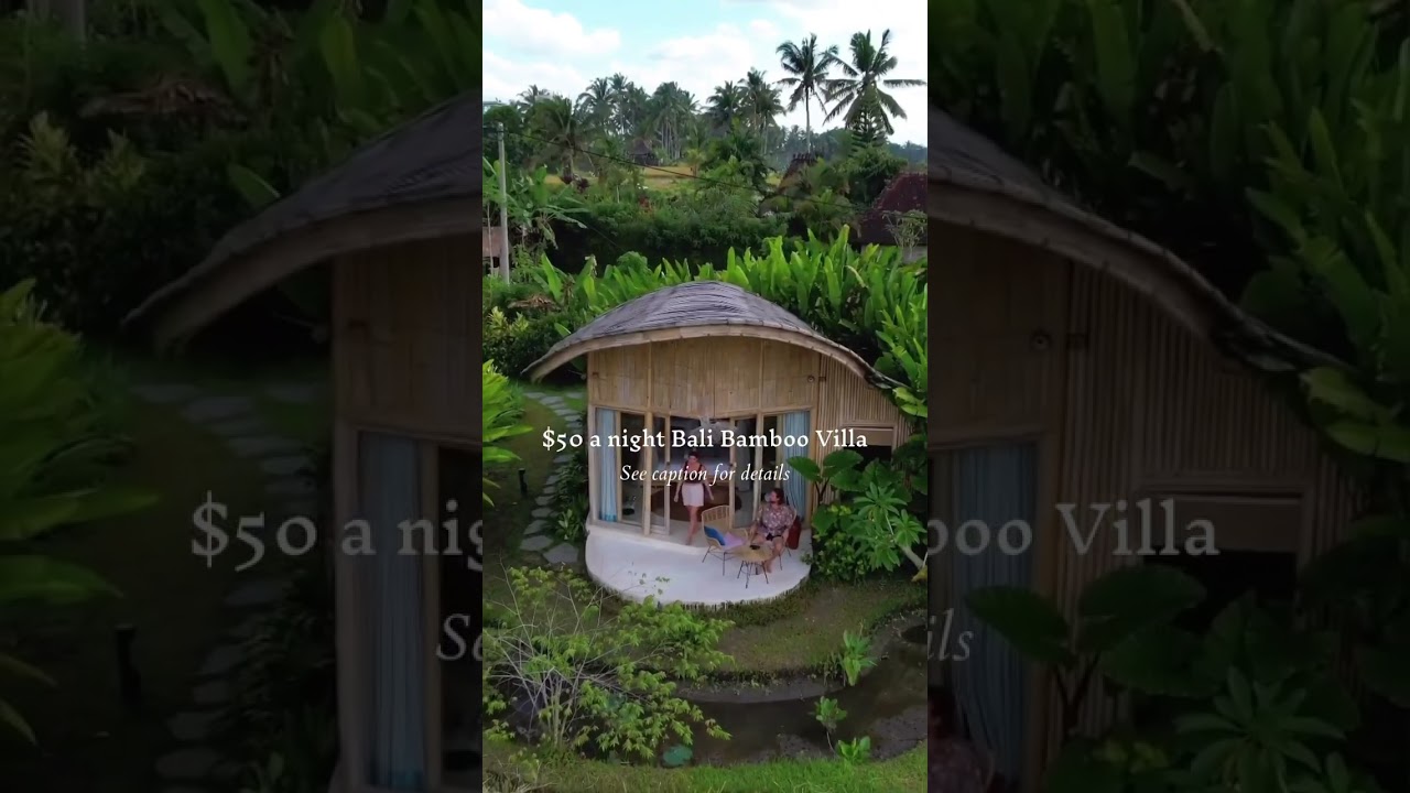 Bamboo Villa Bali for $50 pn!! #baliindonesia #balitravel #travelbali #bali