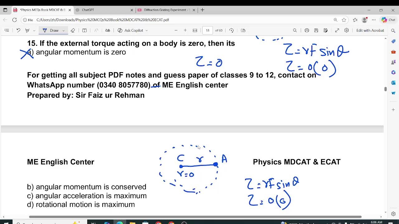 Chapter 4 rotational and circular motion MDCAT and ECAT