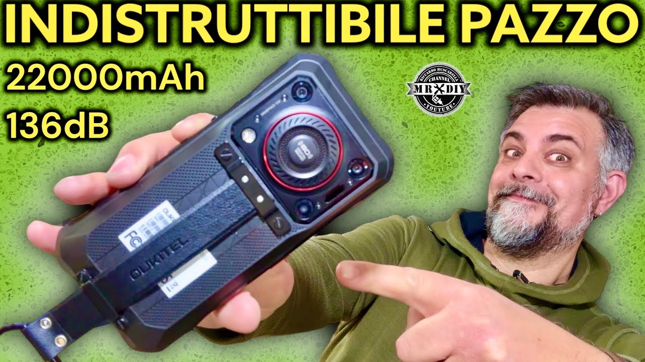Un telefono indistruttibile pazzo con audio 8D, 136dB e batteria infinita. OUKITEL WP33 Pro rugged