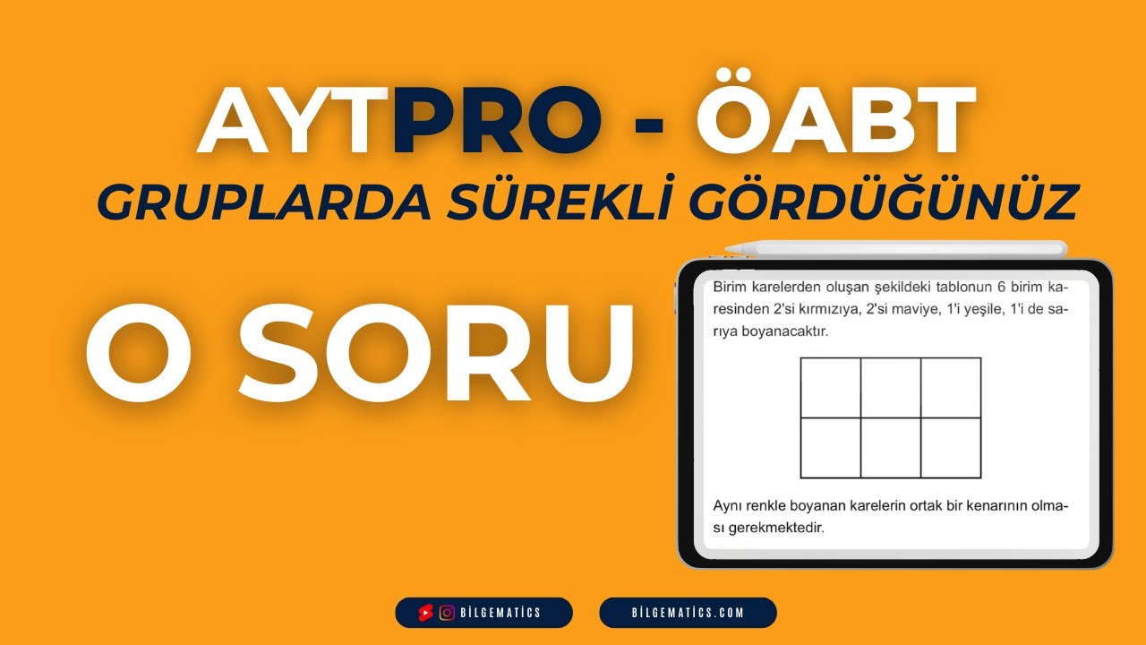 19- SORU DEFTERİ - ŞEKİL BOYAMA VE DOLDURMA/ AYTPRO SORUMATİCS TEST 54'TEN BİR SORU