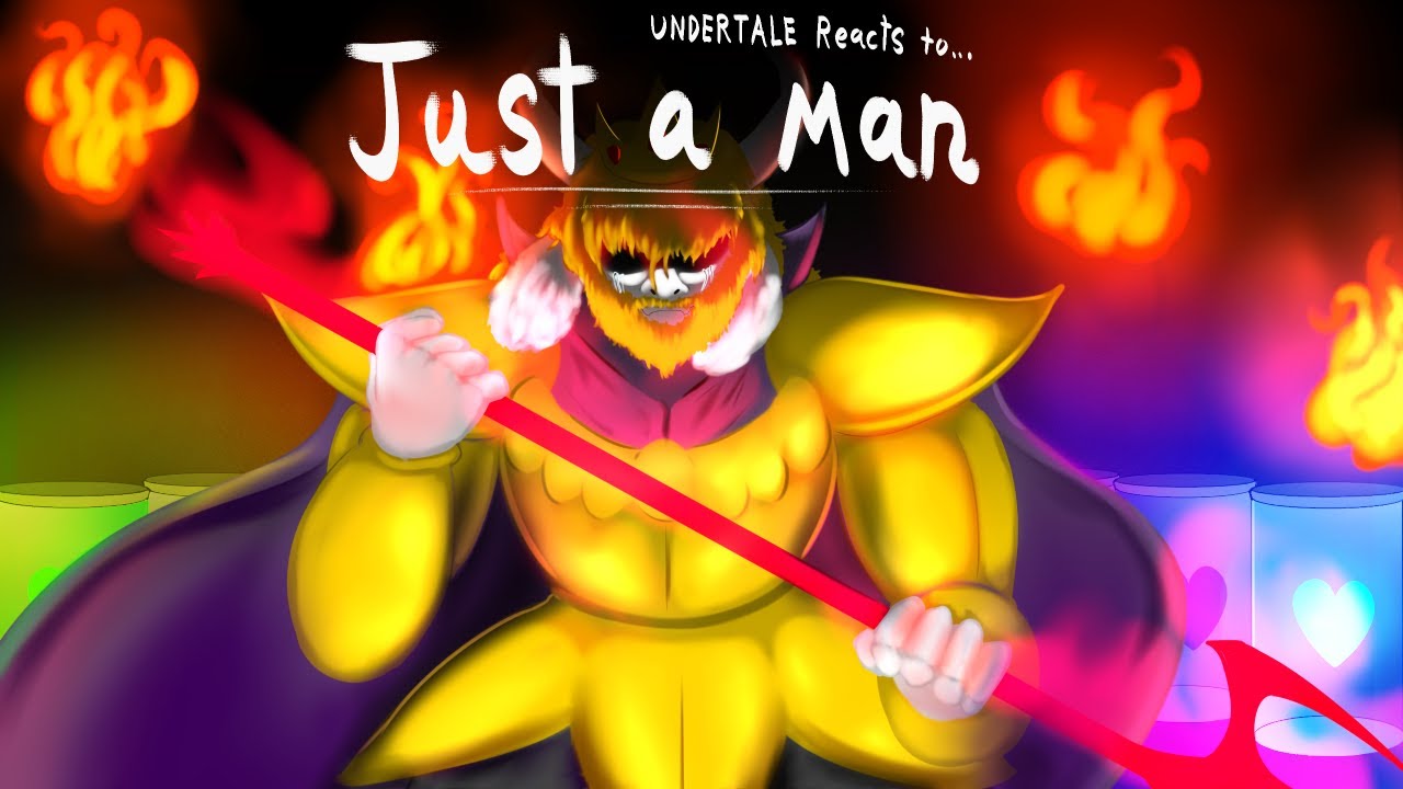 Undertale Reacts to Just a Man (Asgore Animatic) | Gacha Life 2