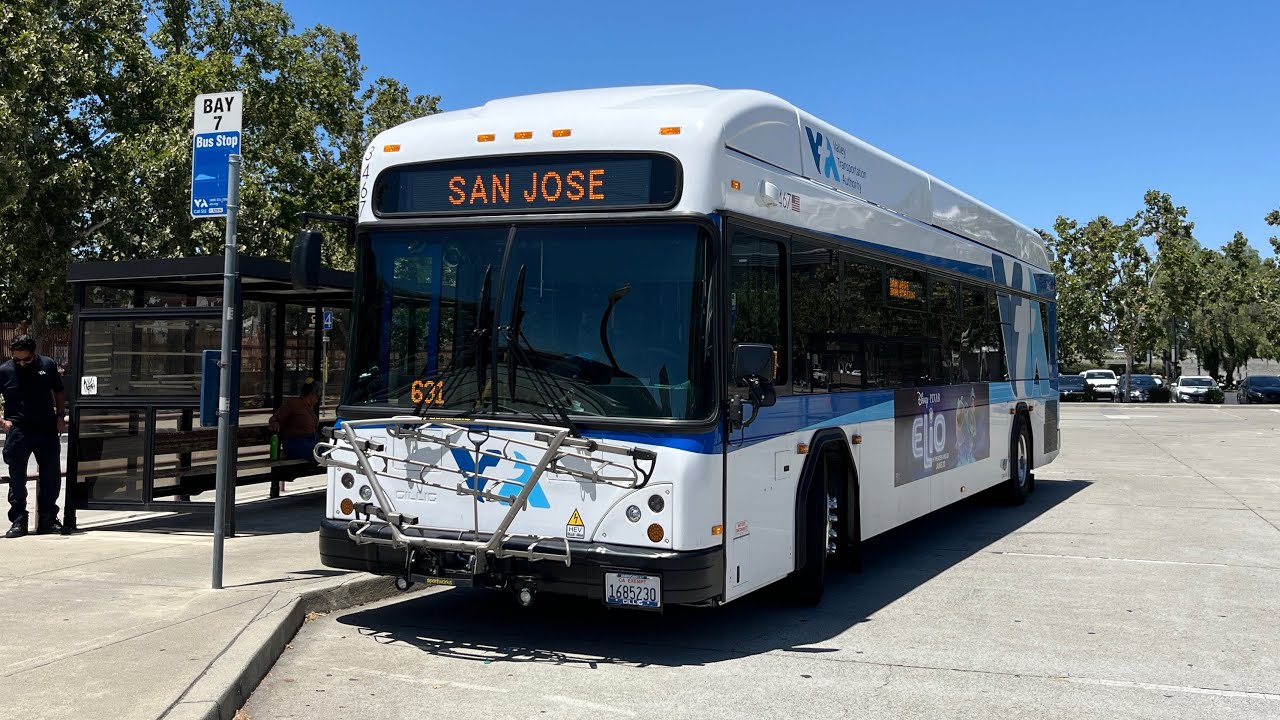 ⁴ᴷ⁶⁰ Caltrain Bus Bridge | Santa Clara VTA Gillig Low Floor Plus HEV #3467 (Both Directions)