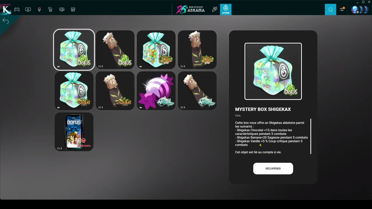 DOFUS LA NOUVELLE LOTTERIE DE LA SAISON EMERAUDE !