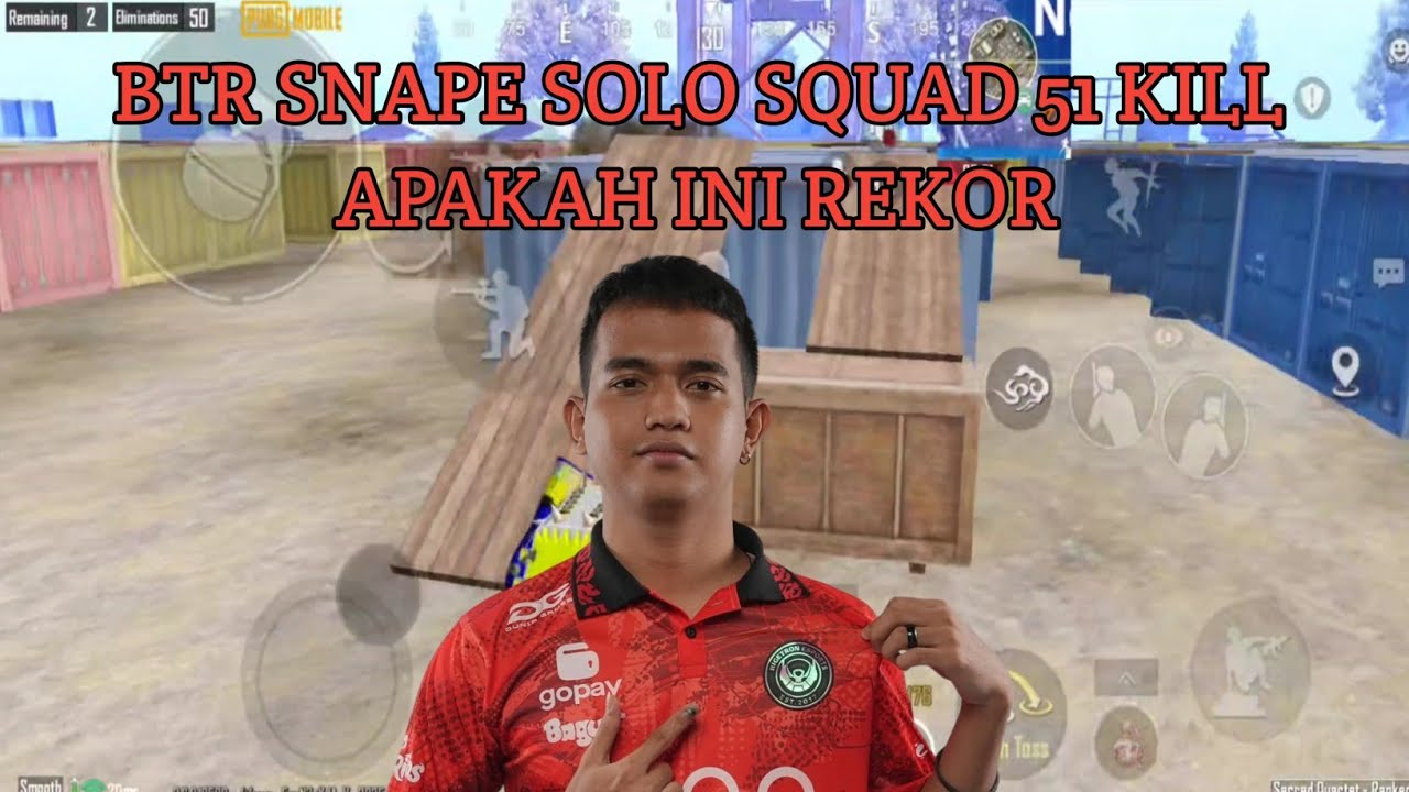 btr snape solo squad wwcd 51 kill - apakah ini rekor baru