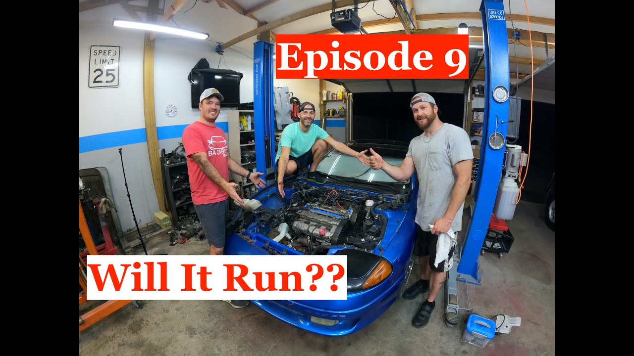 1992 Dodge Stealth R/T Twin Turbo Engine Replacement. Will it Run? Episode 9