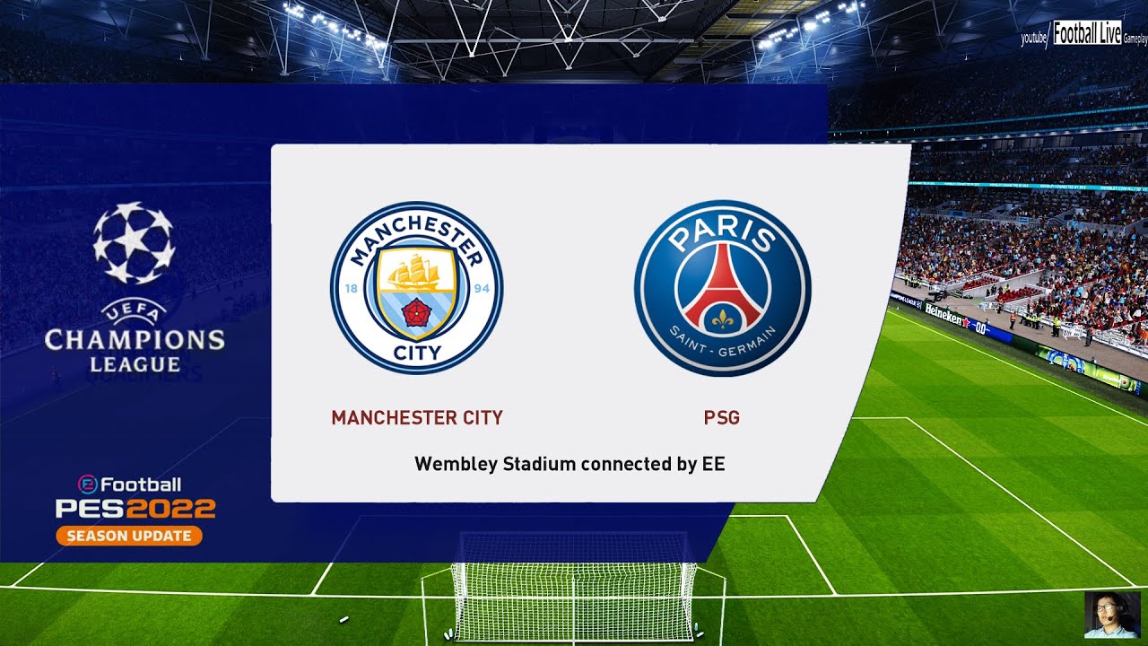 PES 2022 | Manchester City vs PSG (2nd leg) UEFA Champions League UCL | Mbappe Neymar vs Man City