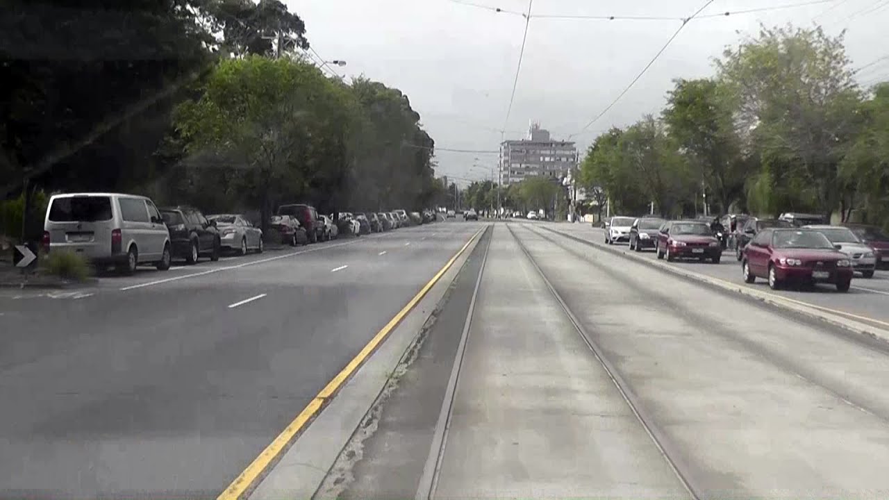 Melbourne Trams Route 112 end to end in 10 minutes - timelapse!