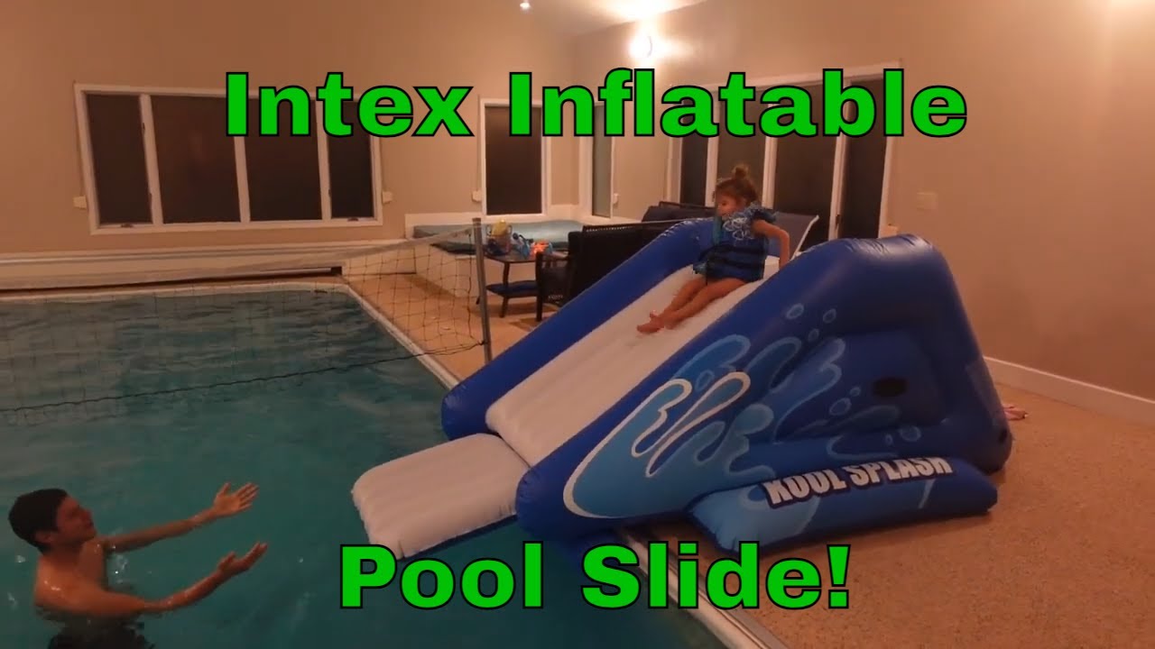 Intex Inflatable Pool Slide - Super Fun! Fast Setup!