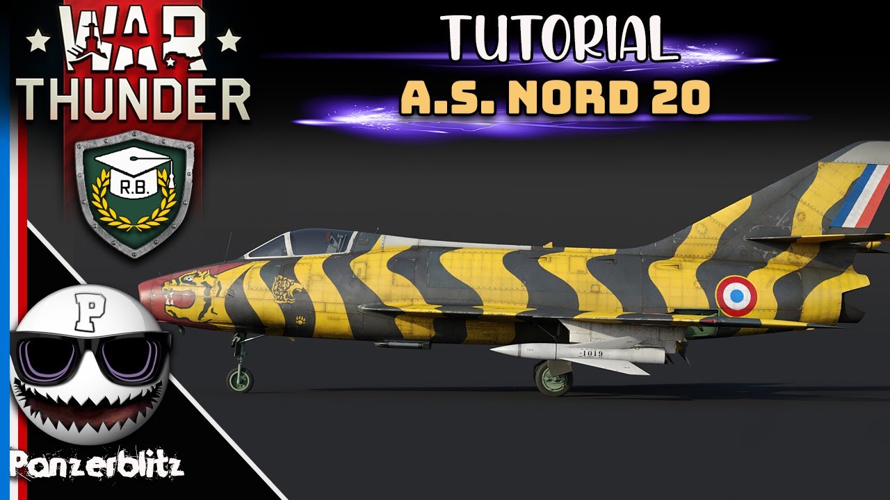 WAR THUNDER - TUTO - LES REGLAGES ET LE TIR AVEC LE MISSILE A.S. NORD 20 (Super Mystère B2)