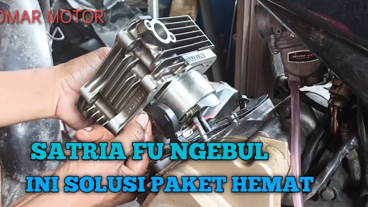 TUTORIAL CARA PASANG BLOK SEHER/PISTON SATRIA FU  || paket hemat anti ngebul
