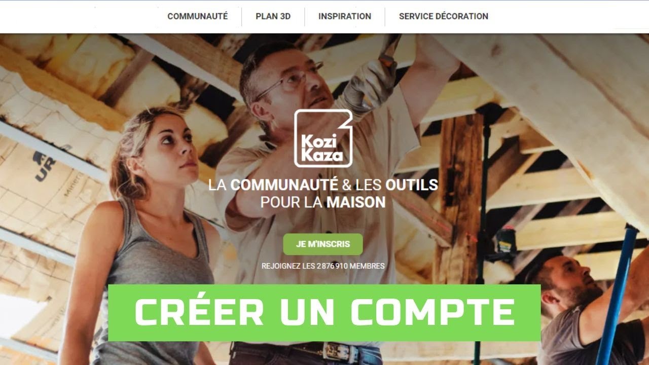 Kozikaza créer un compte