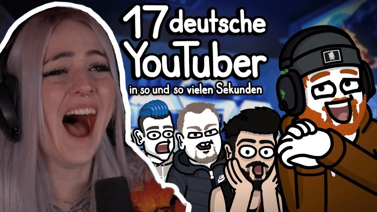 17 deutsche YouTuber in so und so vielen Sekunden! 😂 | LostKittn Reaction