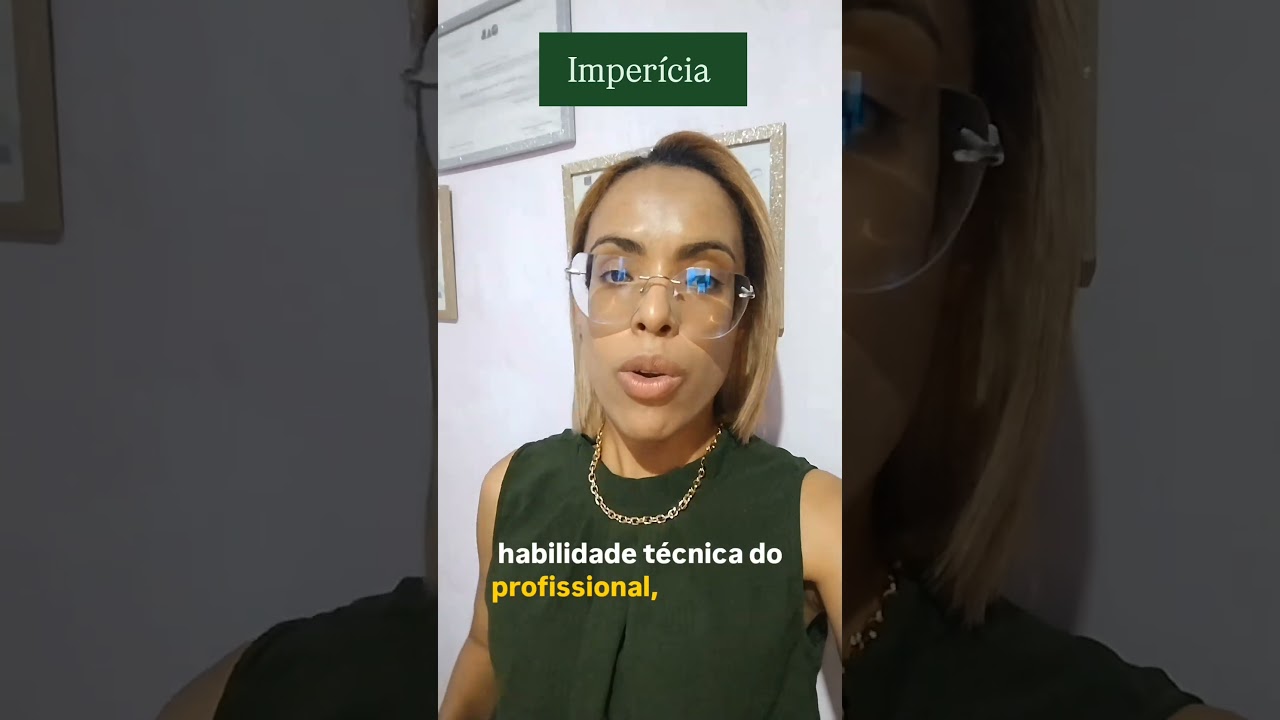 ✅Homic&iacute;dio Culposo ( Imper&iacute;cia) Art.121&sect;3 do CP.