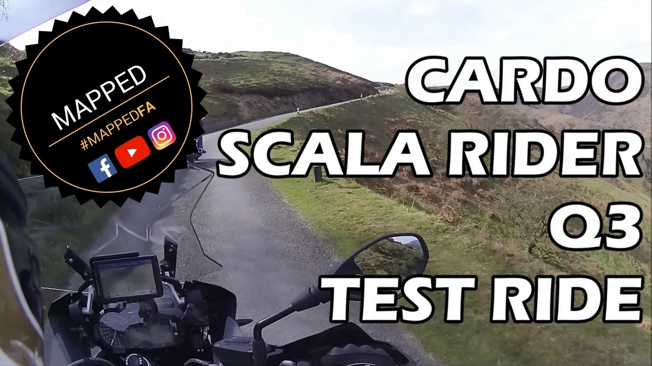 MAPPED - Cardo Scala Rider Q3 TEST RIDE!