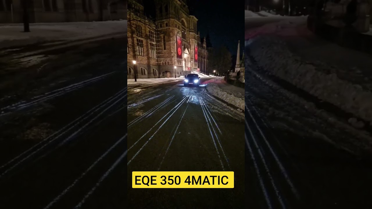 EQE 350 4MATIC digital light projector welcome