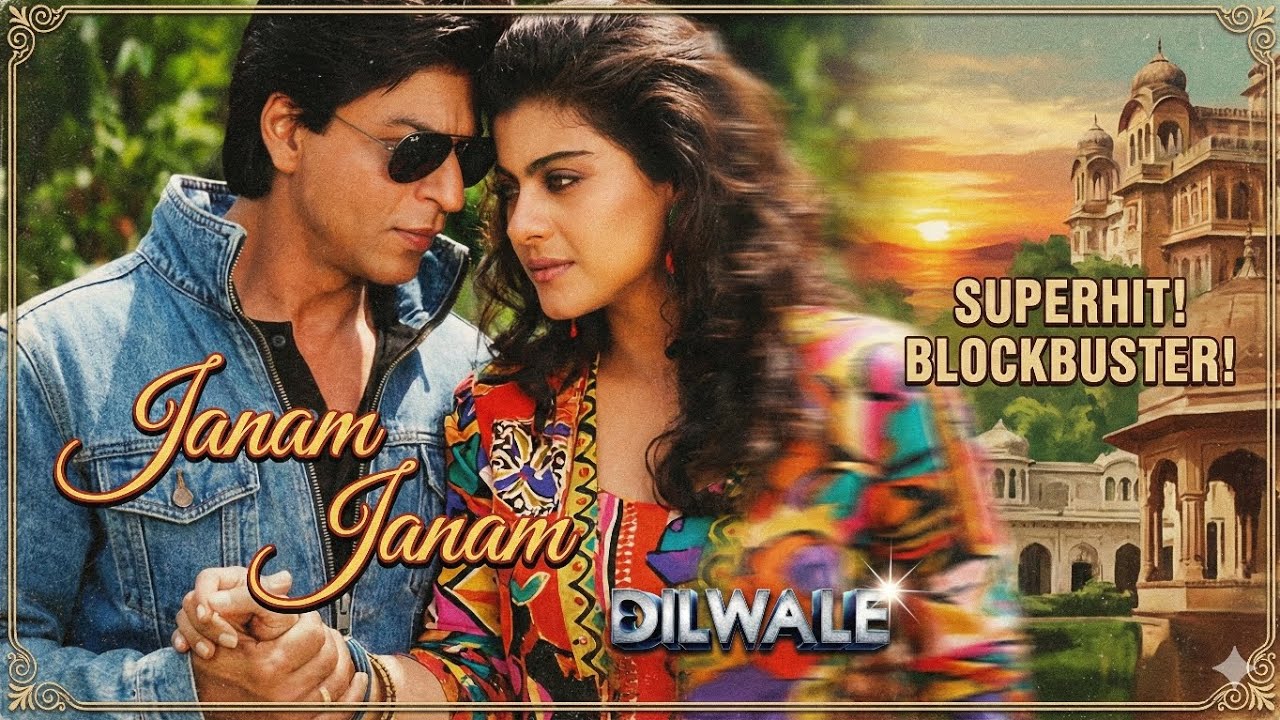 Janam Janam | Made from AI 🚨 | Shahrukh Khan | Kojal | Dilwale |  Ddlj #dilwale #ddlj 