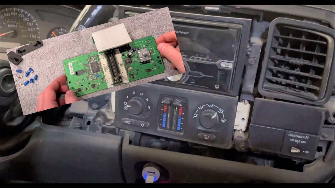 Chevy Silverado Climate Control Module - LED swap