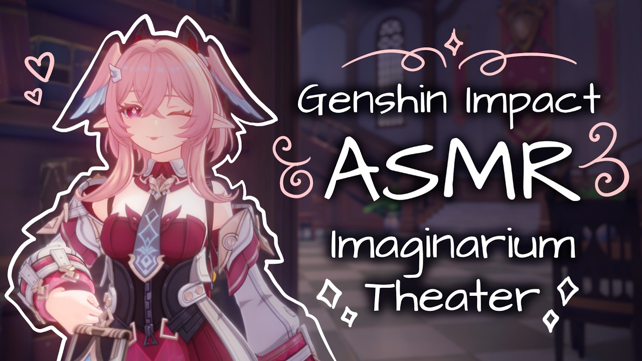 imaginarium theater ♡˚₊‧ ʚ genshin asmr ɞ ‧₊˚♡ binaural whispers, rain sounds, keyboard sounds
